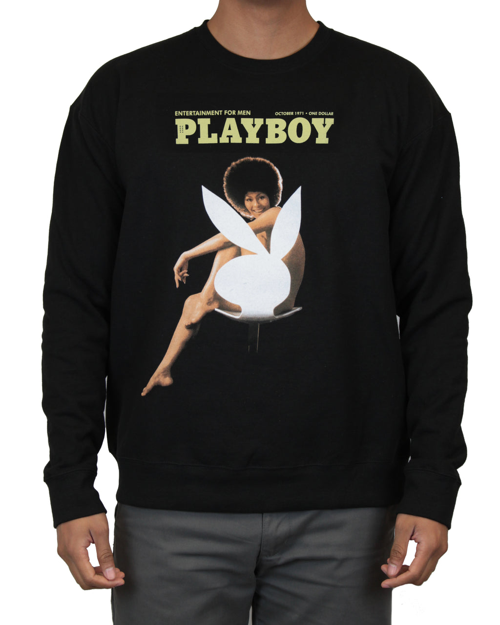 Playboy October 1971 Cover Men’s Sweatshirt