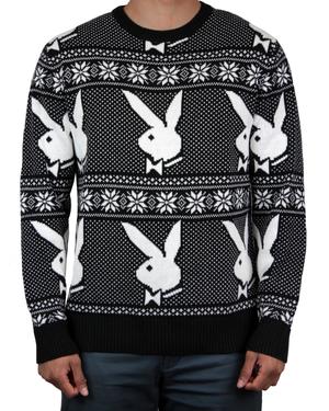 Playboy Men’s Intarsia Knit Sweater