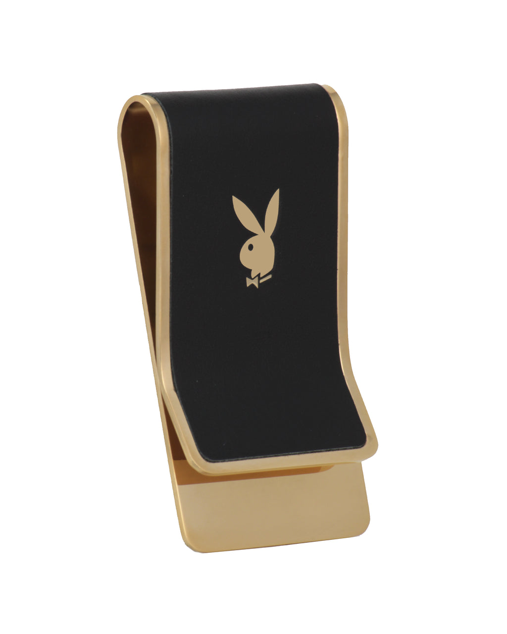 Playboy Leather and Stainless Steel Money Clip